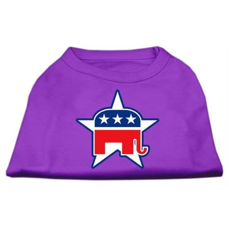Mirage Pet Products Republican Screen Print Shirts Purple L - 14