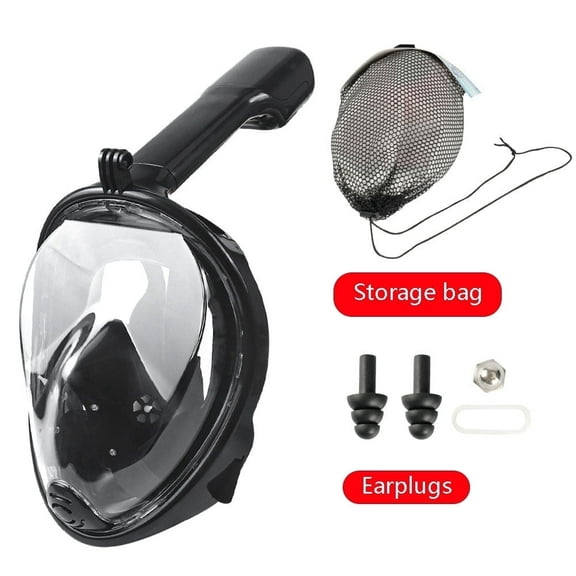 RHYBOR Full Face Snorkel Mask for Adults Teen, Removable View Snorkeling Masks, Safe Breathing Anti-Fog Anti-Leak Snorkling Set for Man and Women Sizes S/M