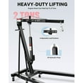 thumbnail image 5 of Folding Engine Hoist, Hydraulic Shop Crane with 6 Swivel Wheels & Adjustable Boom (0.5T-2T), Heavy-Duty Cherry Picker for Garage, Workshop, Truck, Farm, 5 of 6