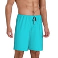 thumbnail image 2 of Bixox Men's Aqua printed lightweight casual shorts, soft sleep shorts with pockets., 2 of 7