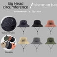 thumbnail image 2 of Chapeau de Pêcheur d'Été à Séchage Rapide, Imperméable, Collectionnable, Protection Solaire, Chapeau Cloche pour Hommes et Femmes, Mince, Extérieur, Cyclisme, Chapeau de Soleil Pliable, 2 of 6