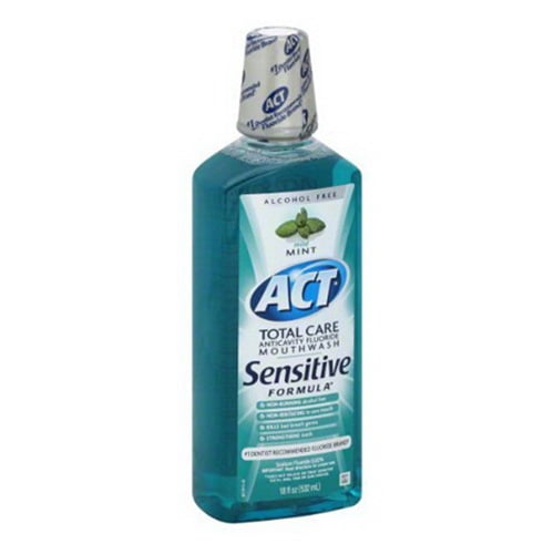Act Total Care Anticavity Fluoride Mouthwash Sensitive Formula, Mild