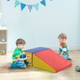 thumbnail image 2 of Soozier 2-Piece Climb and Crawl Activity Soft Play Set, Secure Foam Blocks Playset for Toddler Preschooler Babies Indoor, Activity Structure Play Equipment, Multi-colour, 2 of 10