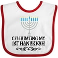 thumbnail image 3 of Inktastic My 1st Hanukkah Celebration Boys or Girls Baby Bib, 3 of 4