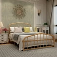 thumbnail image 2 of alazyhome Gold Platform Metal Bed Frame, Suitable All Ages, Full, 2 of 6