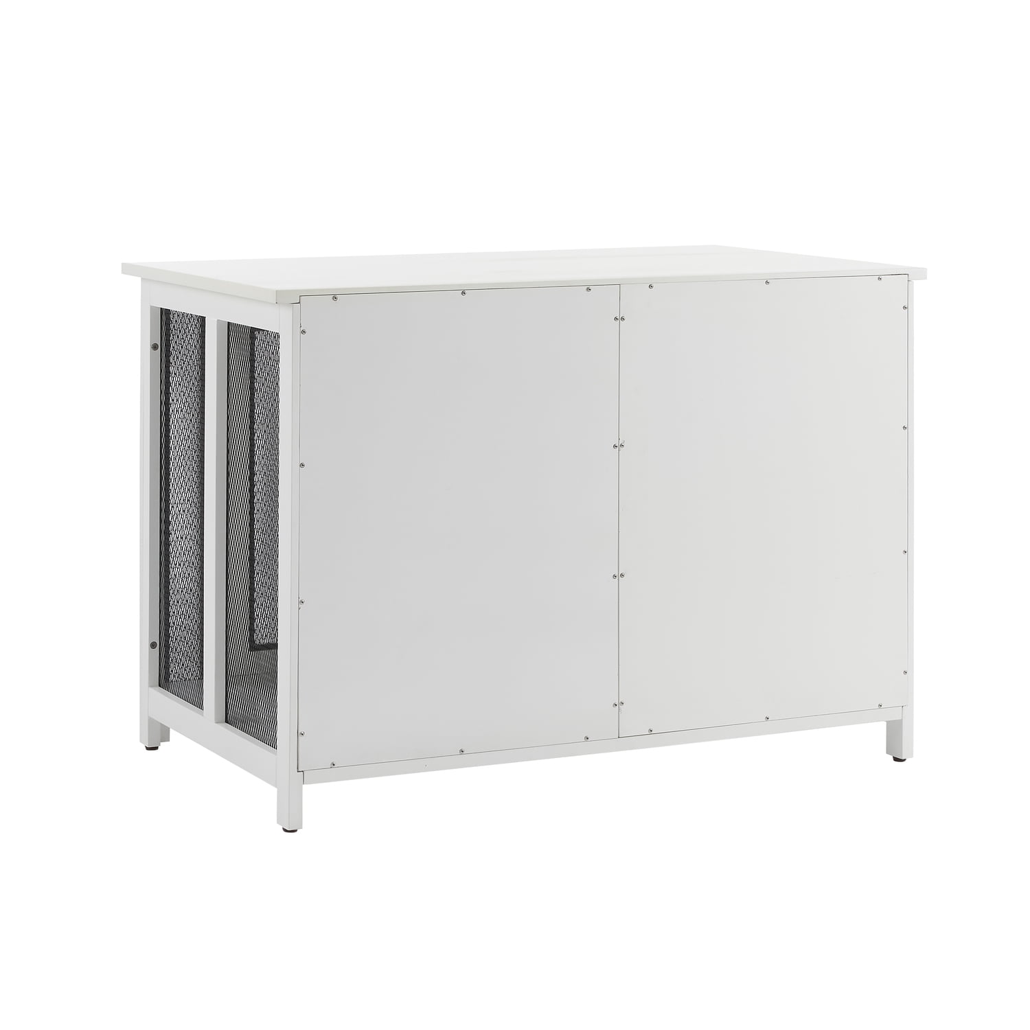 Crosley Furniture Dane Credenza Console Table Dog Crate Kennel for Pets
