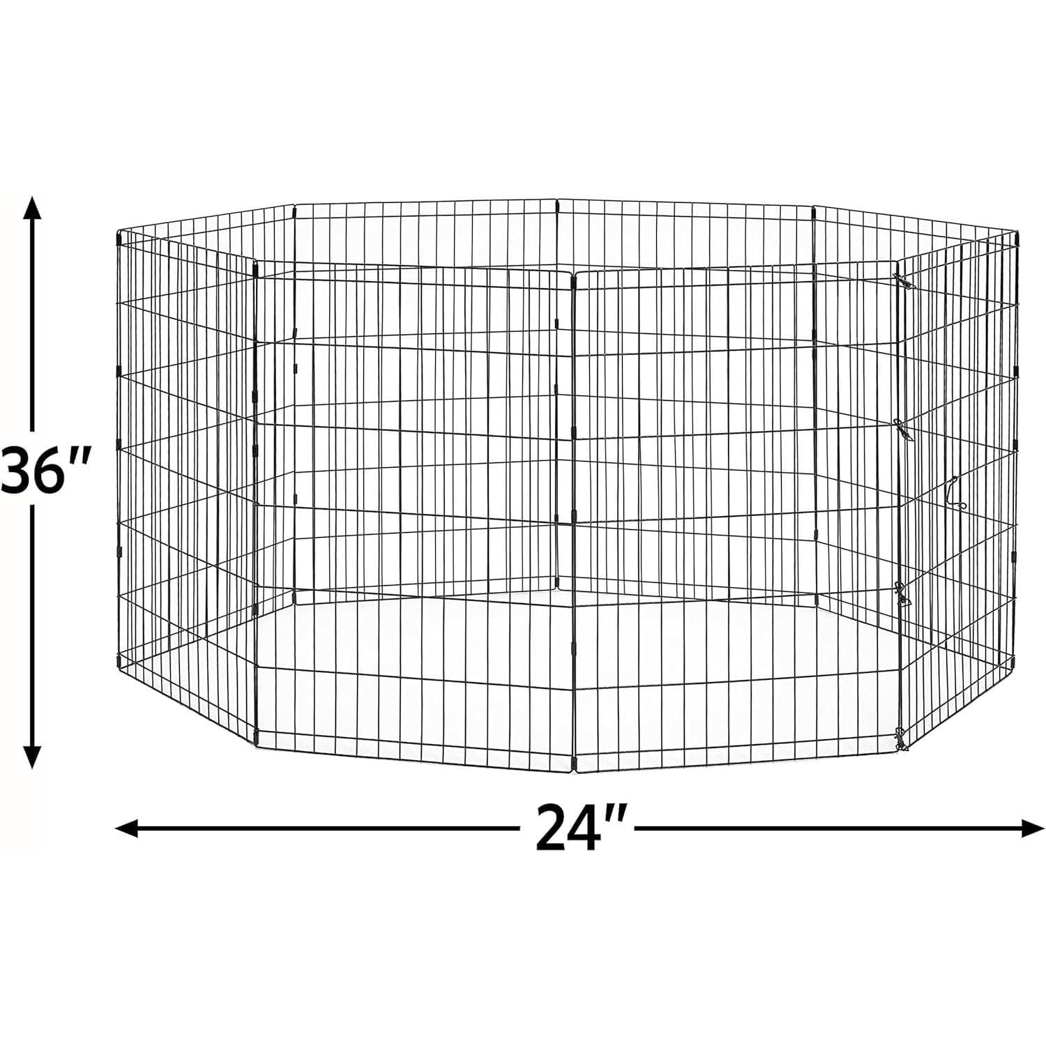 Midwest New World Exercise Pen Black 36"