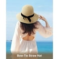 thumbnail image 6 of Zylioo Small Size Ladies Straw Hats,Women's Cooling Sun Hat For Little Heads,Wide Brim Travel Hats For Petite Heads, 6 of 7