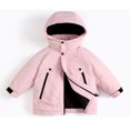 thumbnail image 4 of Krdevn Kids Hooded Winter Jacket, Zip‑Up Thick Warm Windproof Snow Coat, Boys Girls Outdoor Insulated Parka Outerwear,Red, 4 of 9