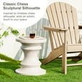 thumbnail image 5 of Giltzhome Antique Decorative Garden Stool, 18.25" H Heavy Duty Faux Terrazzo Chess Pedestal Accent Table, End Side Table, Planter Stand for Garden Patio Lawn Home Indoor Outdoor, White, 5 of 18