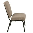 thumbnail image 2 of 35" Mixed Tan Molded Foam Church Chair with Gold Vein Frame, 2 of 8