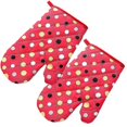 thumbnail image 1 of 2PCS Oven Mitts Heat Resistant Kitchen Gloves Thick Hot Polyester Cotton Oven - SNNGV, 1 of 3