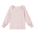 thumbnail image 5 of HIPYLO Kids Thermals Top and Bottom Set Girls Thermal Top Red Top for Girls Shirt School Uniform Shirts for Baby Winter Clothes Girl Clothes for Kids, Pink 14-16 Years, 5 of 7