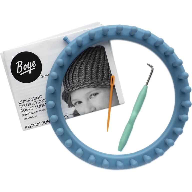 Simplicity Boye Medium Round Loom, 30-Peg Blue Plastic photo 4