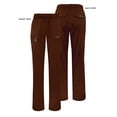 thumbnail image 5 of Adar Pro Scrubs For Women - Skinny Leg Yoga Scrub Pants - P4100P - Coffee - XXS, 5 of 7