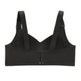 thumbnail image 4 of Dorinao Women's Front Buckle Wireless Vest Bra – Seamless Comfort for Sports & Daily Wear, Black, 44G, 4 of 9