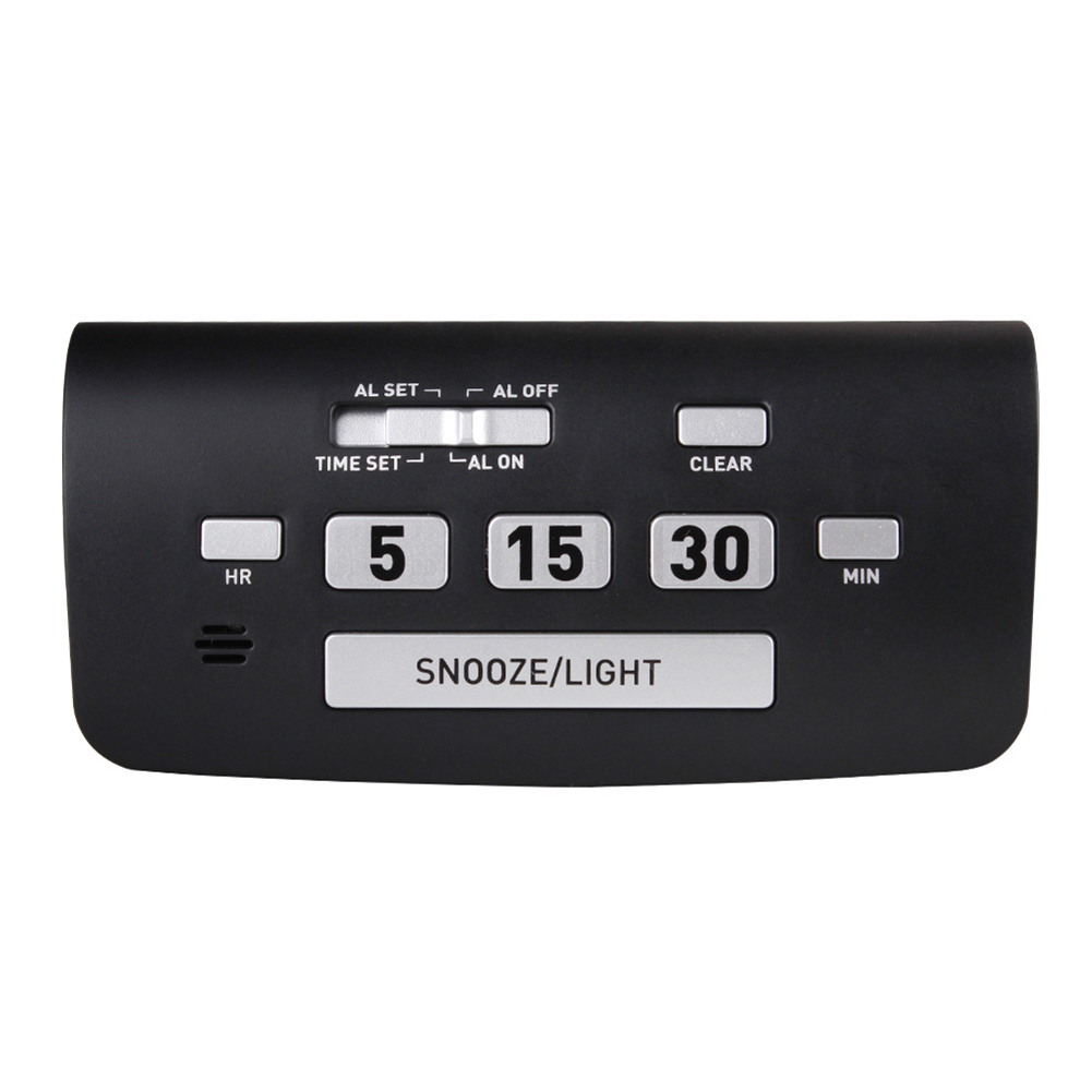 LeKing Baldr Buttontoset Alarm Clock Snooze Function White Backlight