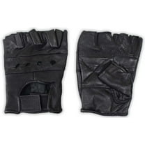 Fingerless Leather Gloves with Mesh Backs : ( Pack of 2 Pairs ) (ToolUSA: GL-50030-Z02)