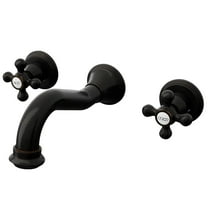 Novatto NBF-W03ORB RIA Two Handle Wall Mount Bathroom Faucet in Oil Rubbed Bronze