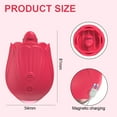 thumbnail image 5 of Tongue Licking Vibrator Portable Toy for Women, Vibrator Washable and Rechargeable, Red, 5 of 6