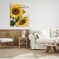 thumbnail image 2 of Stupell Industries You Are My Sunshine Sunflower Blooms Graphic Art Gallery Wrapped Canvas Print Wall Art, Design by Conrad Knutsen, 2 of 7