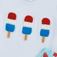 thumbnail image 5 of YDFCWXW Fourth of July Baby Boy Outfit Embroidery T-shirt Top Shorts Set 4th of July Outfits Toddler Summer Clothes (White, 18-24 Months), 5 of 7