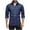 Navy, variant on Shirt Men Long Sleeve Western Work Dress Shirts Casual Button Down Denim Blouses with Pocket Black XXXL