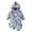 Grey, variant on Hwmodou Girls Hooded Print Jumpsuits Unisex Cotton Blend Toddler Keep Warm Long Sleeve Cartoon Prints Romper Hooded Jumpsuit Fall Winter Holiday Jumpsuit,9-12M