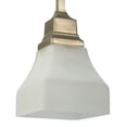 thumbnail image 2 of MEYDA 129072 5 in. Square Bungalow White Alabaster Swirl 1 Light Mini Pendant, 2 of 7