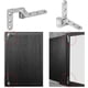 thumbnail image 4 of 2 bisagras de puerta pivotante, espesor 3 mm, acero inoxidable 201 de servicio pesado incrustadas Bisagras de puerta pivotante desplazadas con eje de 270 grados para puertas, ventanas y gabinetes, 4 of 5