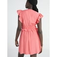 thumbnail image 2 of Scoop Women’s and Women’s Plus Crinkle Gauze Mini Dress, Sizes XS-4X, 2 of 4