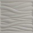 thumbnail image 5 of Ekena Millwork 19 5/8"W x 19 5/8"H Ripple EnduraWall Decorative 3D Wall Panel, Universal Pearl Metallic Champagne Pink (12-Pack for 32.04 Sq. Ft.), 5 of 6