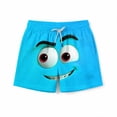 thumbnail image 3 of Pantalones cortos de bolsillo para niños con cordón elástico estampado casual traje de baño pantalones de cinco puntos, 3 of 8