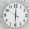 thumbnail image 6 of Anqidi 24" Modern Luxury Large Wall Clock, Round Diamond Non-Ticking Silent Decorative Clock for Living Room Office, 6 of 8