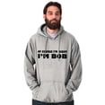 thumbnail image 3 of Course Im Right Im Bob Men's Big & Tall Graphic Hoodie Brisco Brands 2X, 3 of 5