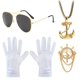 thumbnail image 1 of Sombrero de capitán de yate para cosplay de Halloween, accesorios de disfraz, uniforme bordado, sombrero de capitán con parte superior plana, 1 of 4