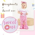 thumbnail image 2 of Younger Tre Baby Flared Pants Birthday Outfit Sets (Girls) 3 Count, 2 of 8
