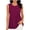 Watermelon Red, variant on Womens Vintage Plaid Print Tank Tops Crew Neck Peplum Sleeveless Blouse Loose Fitting Casual Loungewear Watermelon Red L