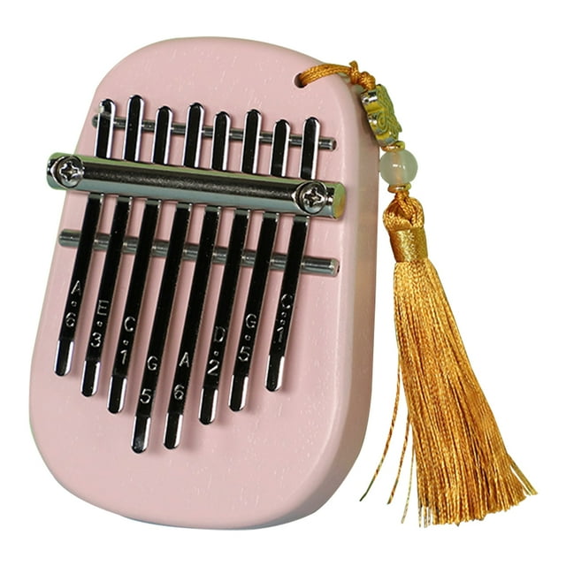 Mini Kalimba Kalimba compacto de 8 teclas con martillo de afinación, mini piano de pulgar, regalos para amantes de la música