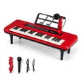 thumbnail image 1 of Costway 37 Keys Kids Piano Keyboard Portable Musical Toy with Microphone & Music Stand Red, 1 of 9