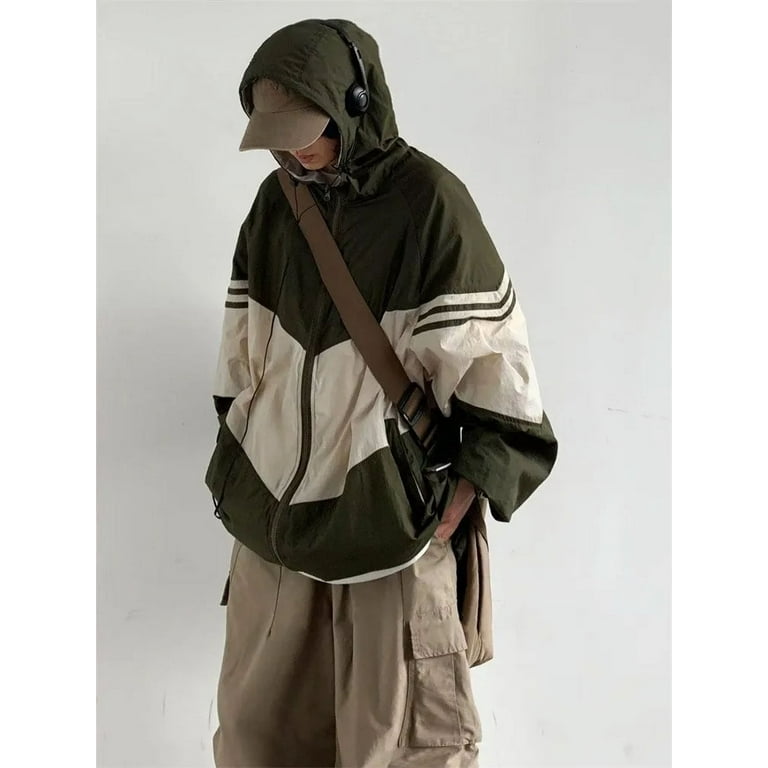 Y2K Gorpcore Hooded Jacket Women Japanese Style Vintage