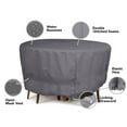 thumbnail image 4 of Covermates Round Fire Pit Cover - 48"DIA x 25"H, 300D Polyester, All-Weather, 4 of 8