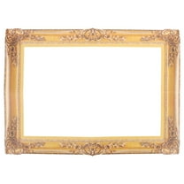 ROMANSENTIAL Bridal Party Prop Picture Frame Cutouts Gold Paper 18.86X13.56X0.08in for Photo Booth 1Set