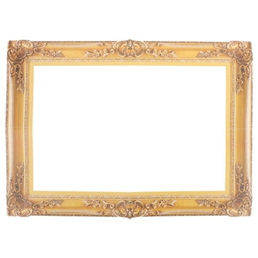 ROMANSENTIAL Bridal Party Prop Picture Frame Cutouts Gold Paper 18.86X13.56X0.08in for Photo Booth 1Set