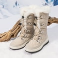 thumbnail image 2 of BURUDANI Women's Quilted Lace-Up Winter Snow Boots, 2 of 5