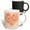 Multicolor, variant on 3drose, a Heart Full of Peach Colored Hearts on Peach Background, 11oz Two-tone Black Mug