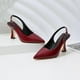thumbnail image 2 of Zapatos Susanny Burgundy Slingback Kitten Heels para mujer, 2 of 9