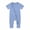 Blue, variant on Utoimkio Newborn Baby Boy Girls Short Sleeve Romper Jumpsuit Cotton Linen Zipper Bodysuit Infant Spring Summer Clothes Outfits 0-24 Months