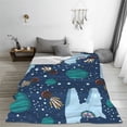 thumbnail image 5 of Pofeuu Alpaca Astronaut in Space Print Ultra-Soft Micro Fleece Blanket,for Bed Or Sofa,All Season Throw Blankets Flannel Blanket-40"x30", 5 of 7