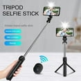 thumbnail image 3 of SHELLTON Selfie Stick Tripod Desktop Stand For iPhone Samsung Smartphones Wireless Bluetooth Remote White, 3 of 7
